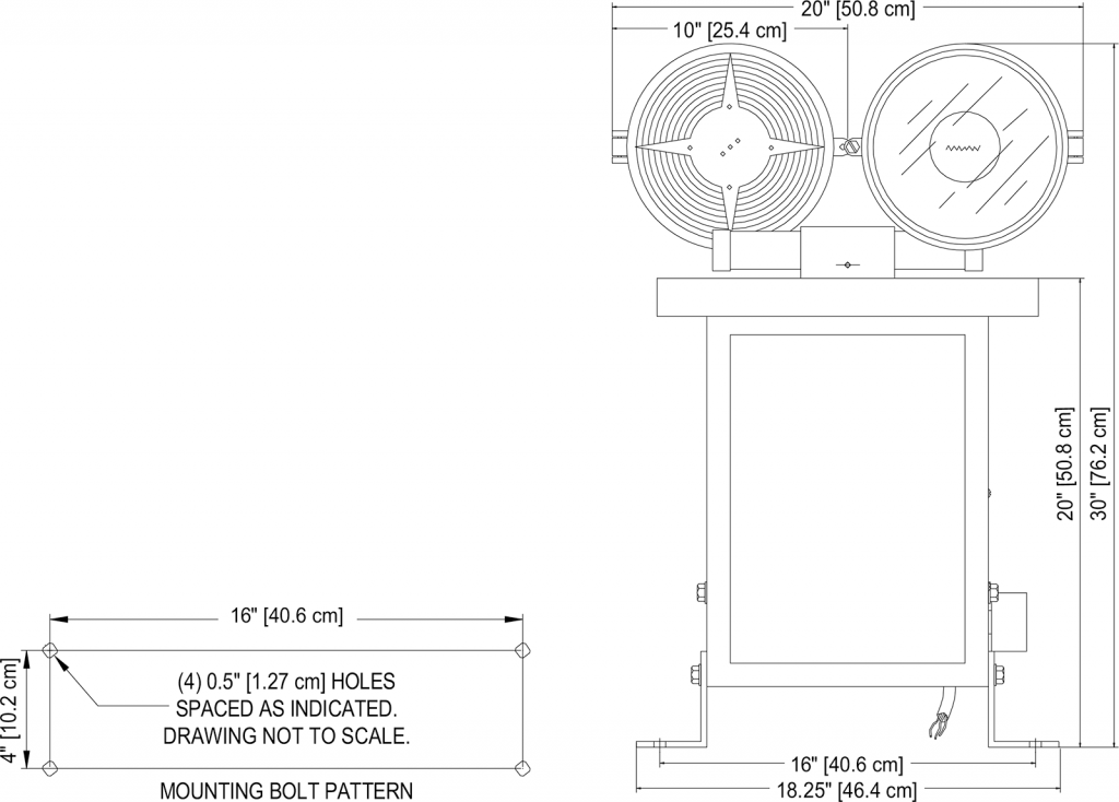 HBM 150 2 Airport Rotating Beacon diagram