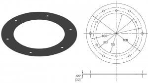 Neoprene Gasket for Base Cans