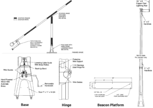 Beacon Tipdown Pole - Flight Light Inc.