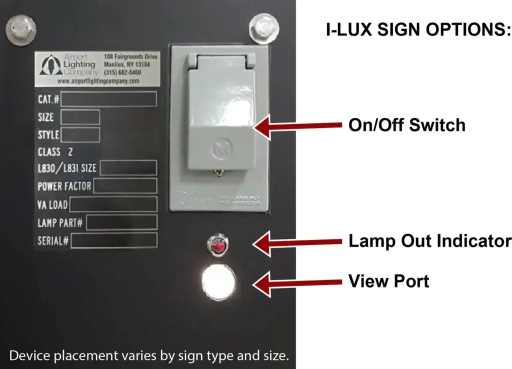 I-LUX Sign Options