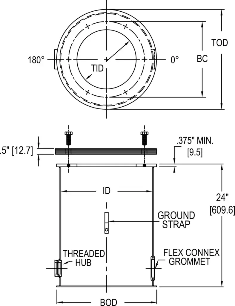 L-867 Class 1B Light Base dimensions