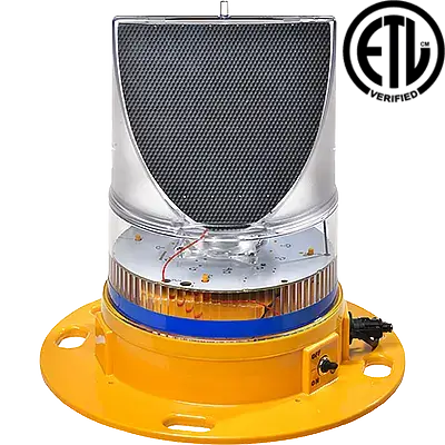 AV-70-863 Solar Taxiway Barricade Light Blue ETL